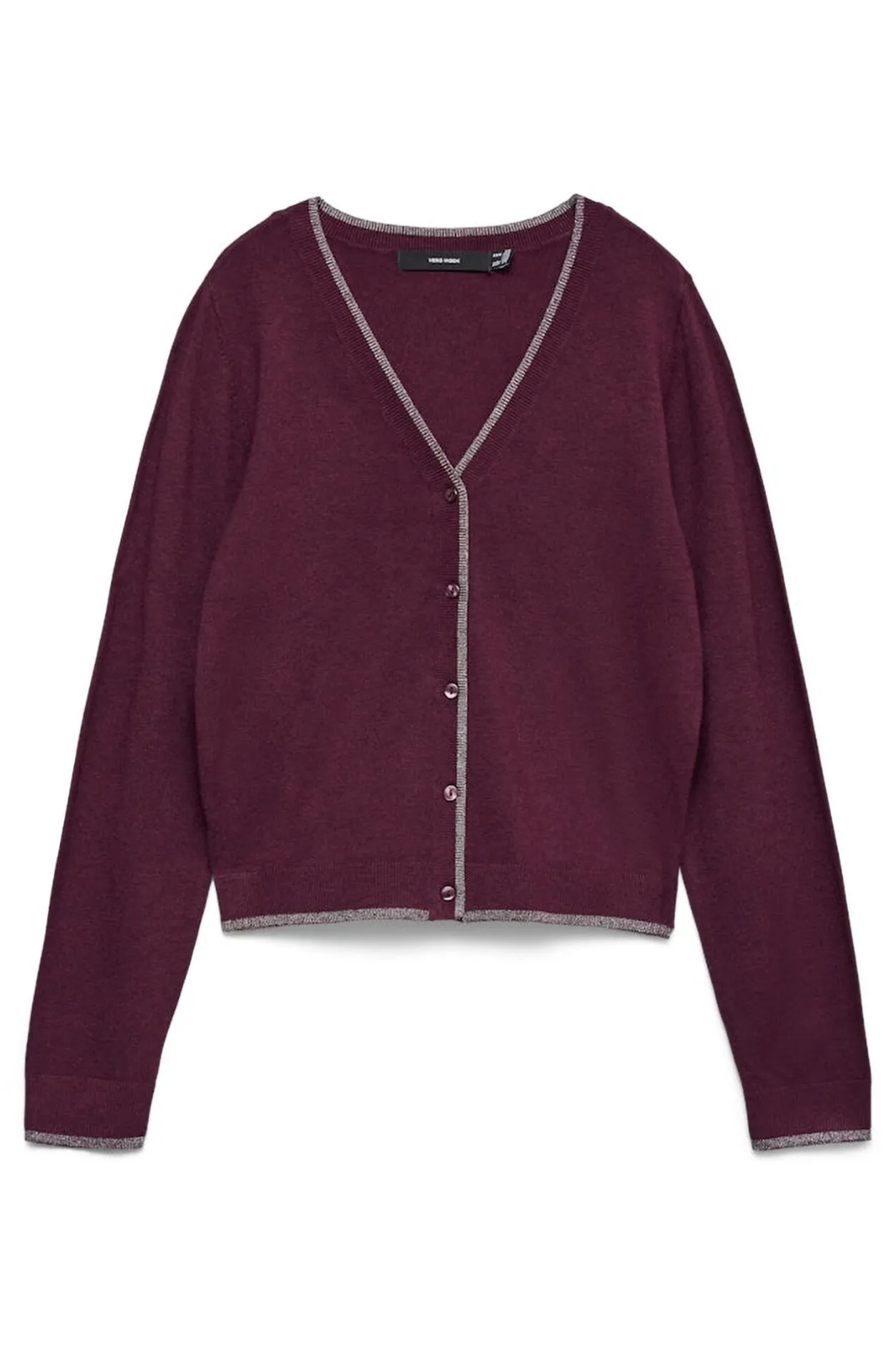 Vero Moda Cárdigan detalles en glitter Morado New