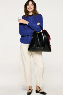 Selected Cárdigan lana y alpaca. Azul Best