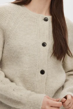 Selected Cárdigan lana y alpaca. Beige Outlet
