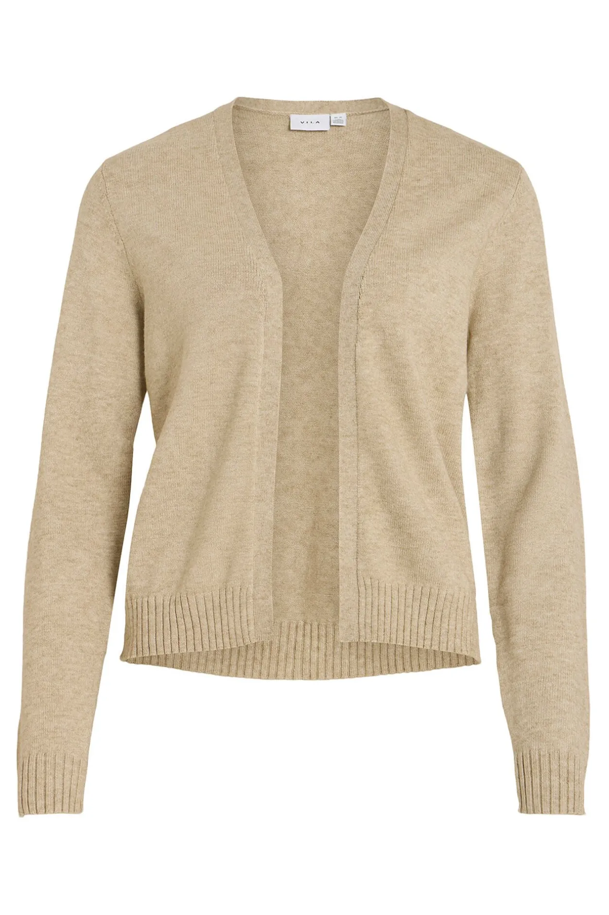Vila Cárdigan largo de punto con viscosa Marrón Sale