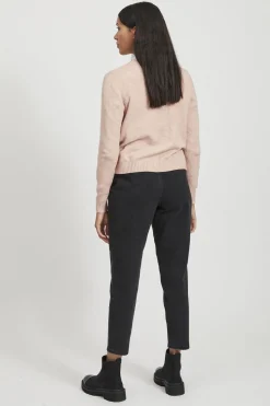 Vila Cárdigan largo de punto con viscosa Rosa Best