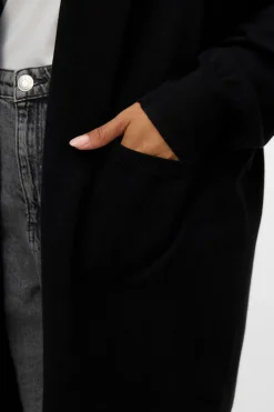 Vero Moda Curve Cárdigan largo talla grande Negro Best