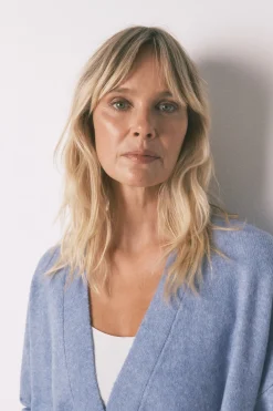 Women'secret Cárdigan midi punto tricot azul Discount