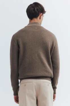 Springfield Cárdigan milano cremallera nude