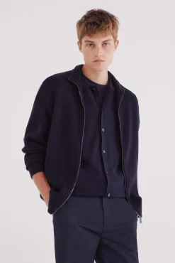 Springfield Cárdigan milano cremallera azul Discount
