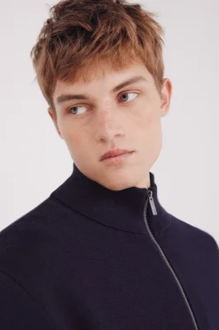 Springfield Cárdigan milano cremallera azul Discount