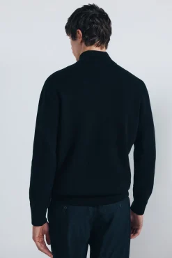 Springfield Cárdigan milano cremallera negro Outlet