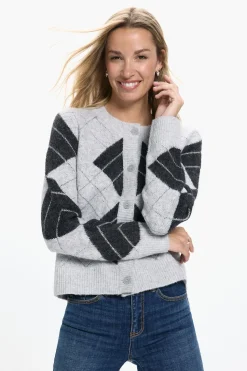 Vero Moda Cárdigan rombos Gris Discount