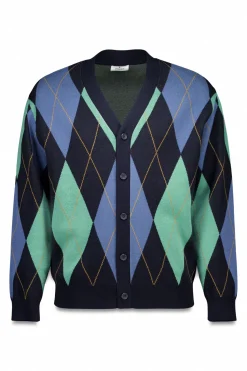 Springfield Cárdigan rombos azul Best