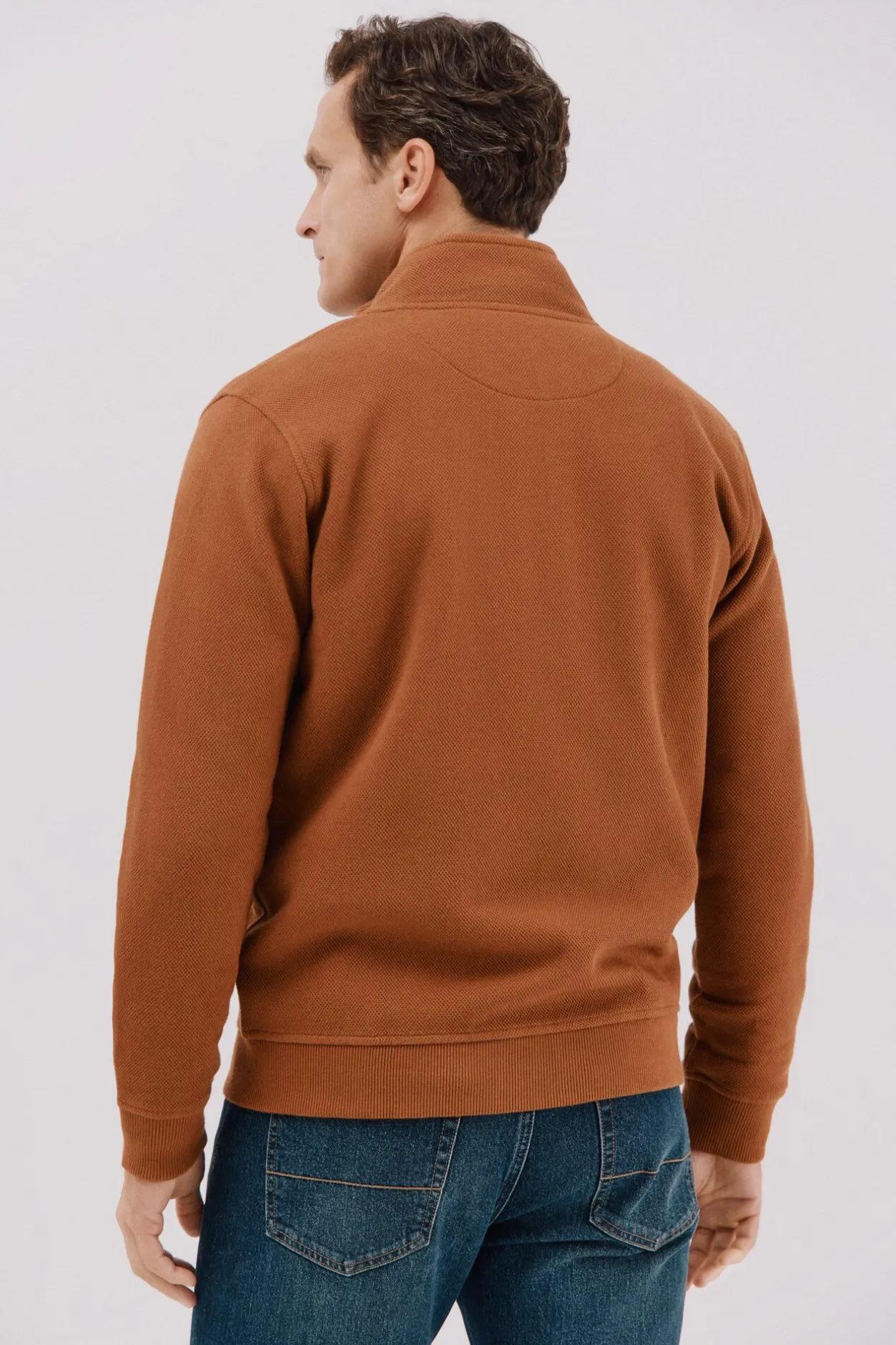 Cortefiel Cárdigan tejido estructura Marrón Online