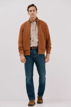 Cortefiel Cárdigan tejido estructura Marrón Online