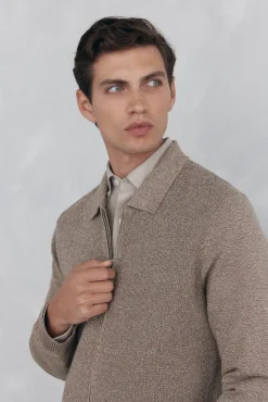 Pedro del Hierro Cárdigan torzal cremallera Beige Sale