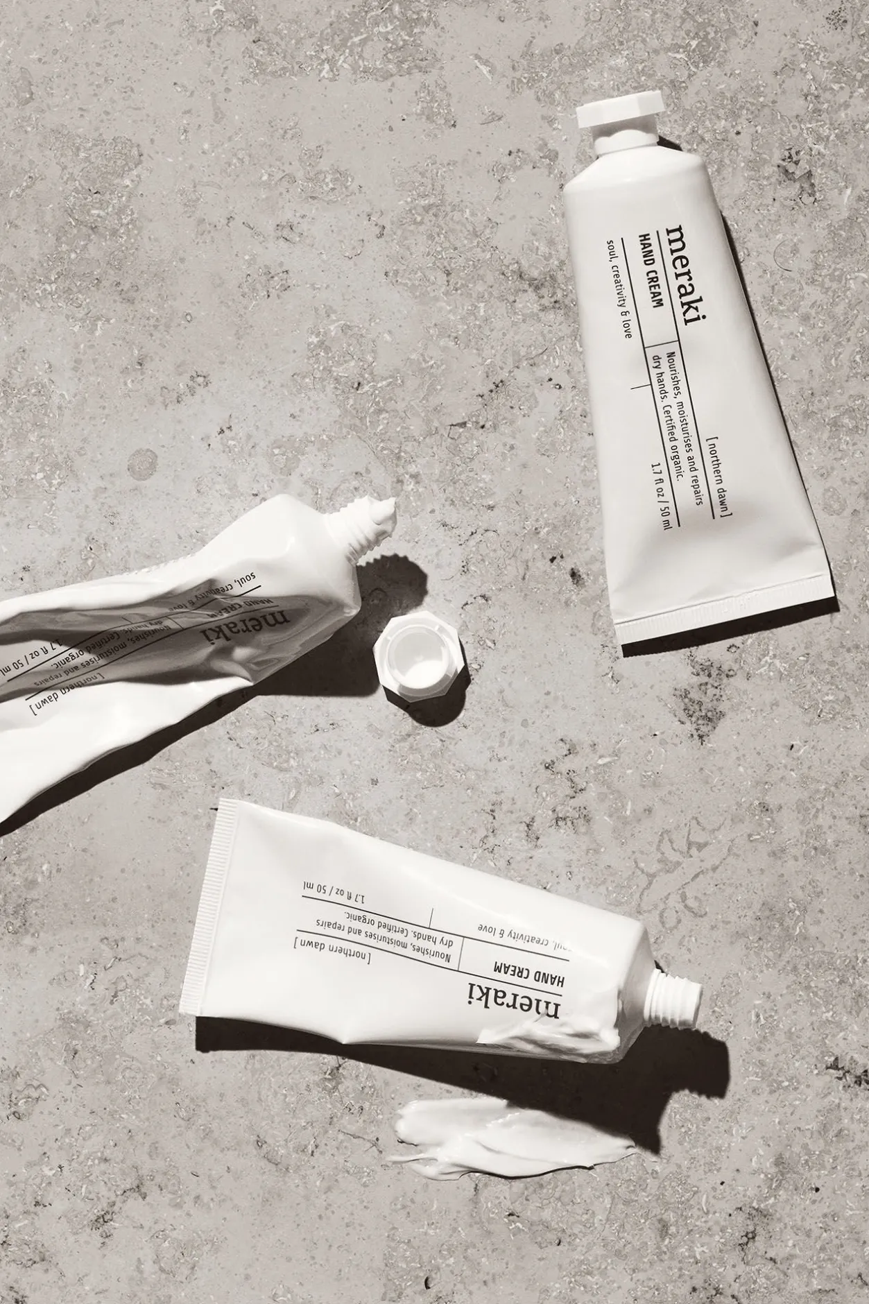 Meraki Crema de manos Northern dawn blanco New