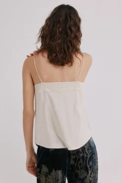 Hoss Intropia Cristina. Top lencero Marfil Outlet