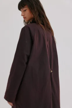 Hoss Intropia Damaris. Trench con bolsillos Granate Best