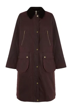 Hoss Intropia Damaris. Trench con bolsillos Granate Best