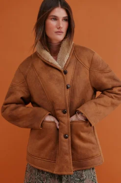 Hoss Intropia Daphne. Abrigo doble faz Camel Outlet