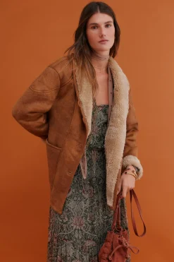 Hoss Intropia Daphne. Abrigo doble faz Camel Outlet