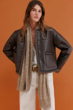 Hoss Intropia Delia. Chaqueta doble faz Marron oscuro Clearance