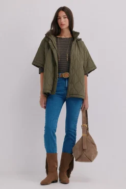 Hoss Intropia Diane. Chaqueta acolchada Kaki New