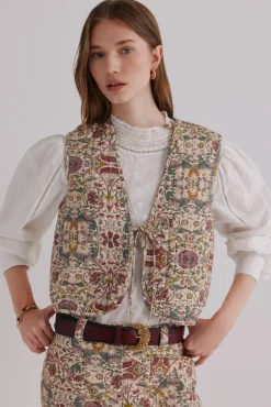 Hoss Intropia Édith. Chaleco estampado Multicolor New