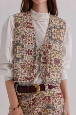 Hoss Intropia Édith. Chaleco estampado Multicolor New