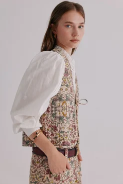 Hoss Intropia Édith. Chaleco estampado Multicolor New