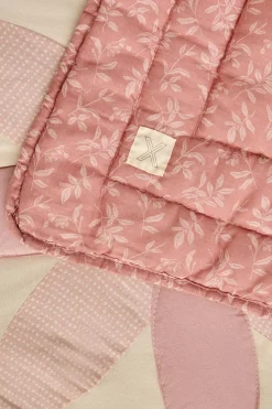 Textura Edredón de patchwork tradicional rosa Discount