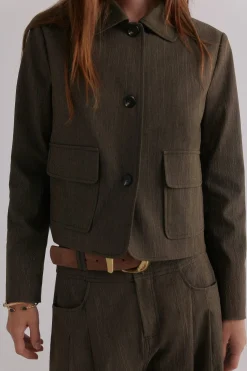 Hoss Intropia Eloïse. Chaqueta casual Kaki New