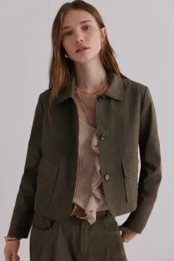 Hoss Intropia Eloïse. Chaqueta casual Kaki New