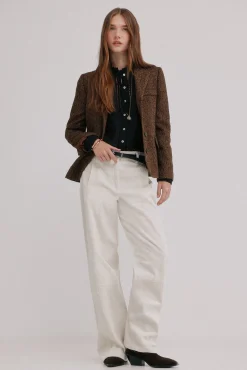 Hoss Intropia Elsa. Blazer espiga Marron Clearance