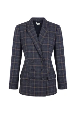 Hoss Intropia Elvira. Blazer cuadros Azul marino New