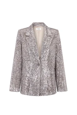 Hoss Intropia Emilia. Blazer lentejuelas Gris Online