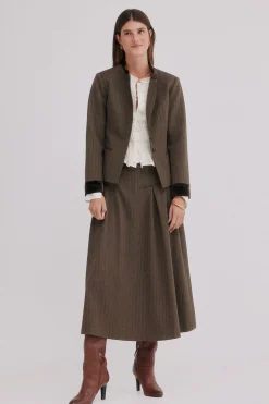 Hoss Intropia Emily. blazer entallada Marron New