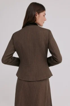Hoss Intropia Emily. blazer entallada Marron New