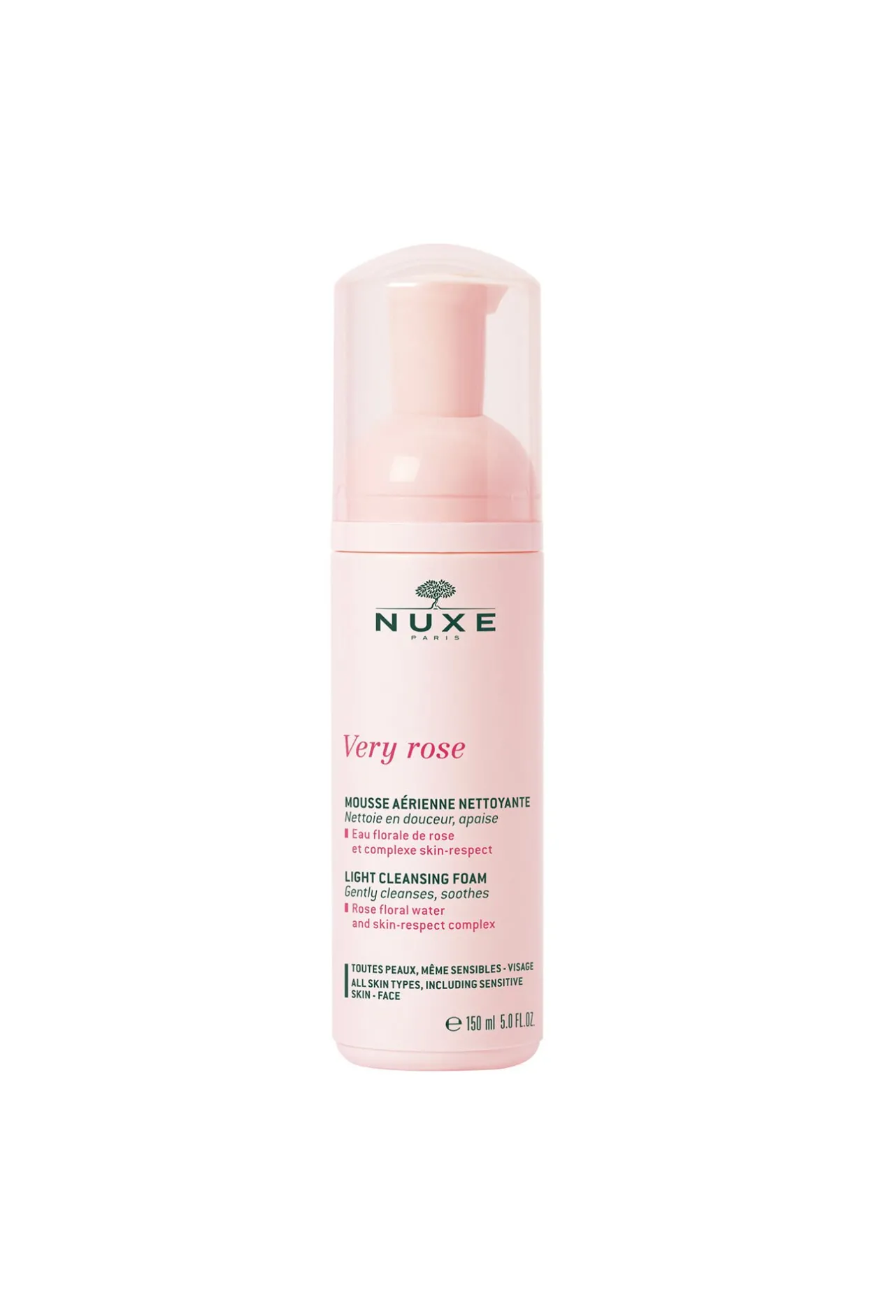 Nuxe Espuma suave limpiadora 150ml Rosa Hot