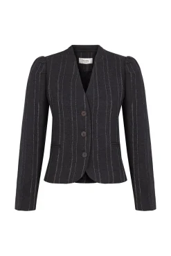 Hoss Intropia Estela. Blazer a rayas Gris oscuro Best