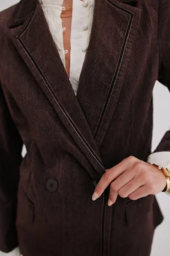 Hoss Intropia Esther. Blazer de pana Marron Discount