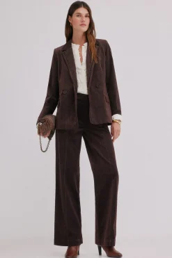 Hoss Intropia Esther. Blazer de pana Marron Discount