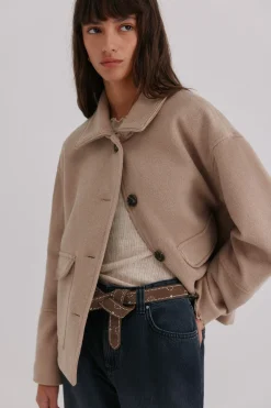 Hoss Intropia Fabiana. Abrigo corto Gris Sale