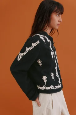 Hoss Intropia Fabiola. Chaqueta bordada Negro Clearance