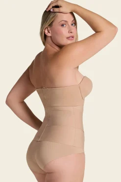 Leonisa Faja cinturilla de control moderado con bandas anatómicas beige Outlet