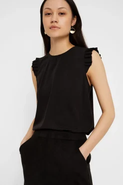 Vero Moda Falda corta antelina Negro Sale