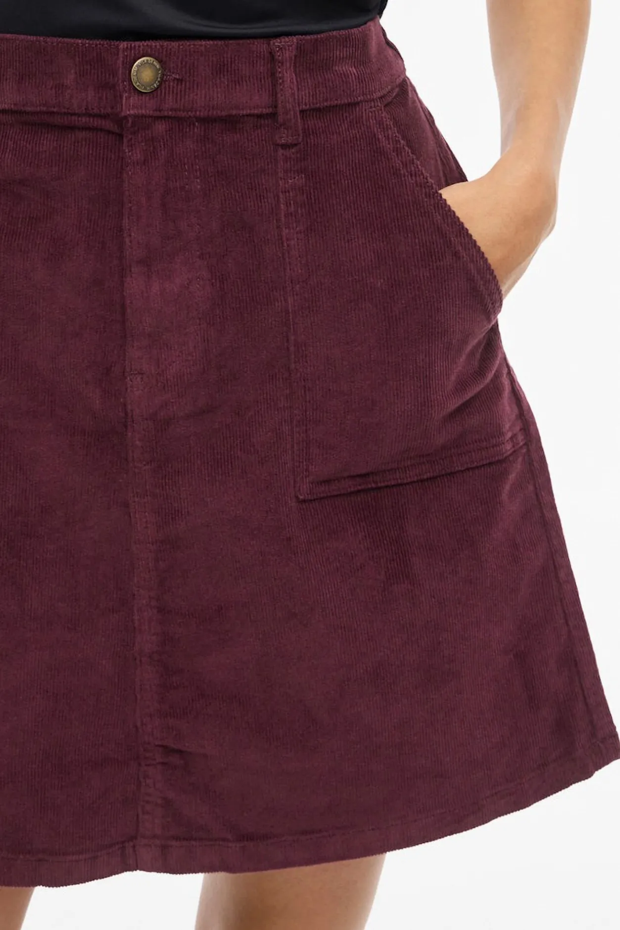 Vila Falda corta de pana Morado Clearance