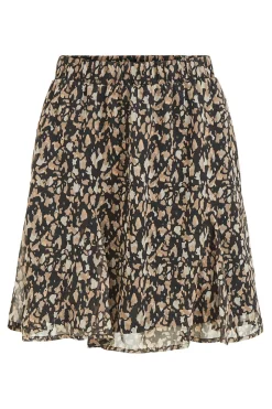 Vila Falda corta estampada Multicolor