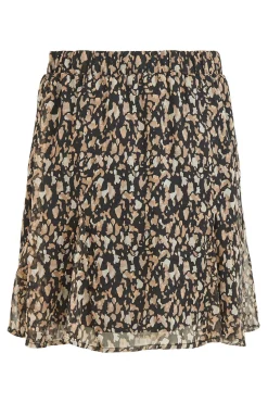 Vila Falda corta estampada Multicolor