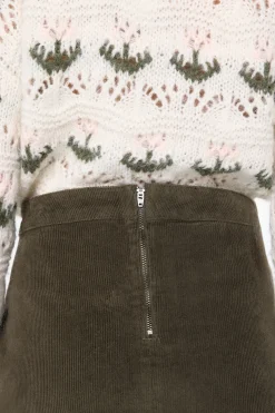 Vero Moda Falda corta micropana Verde Best