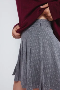 Springfield Falda corta tablas gris Clearance