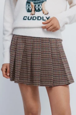 Springfield Falda corta tablas cuadros nude Hot