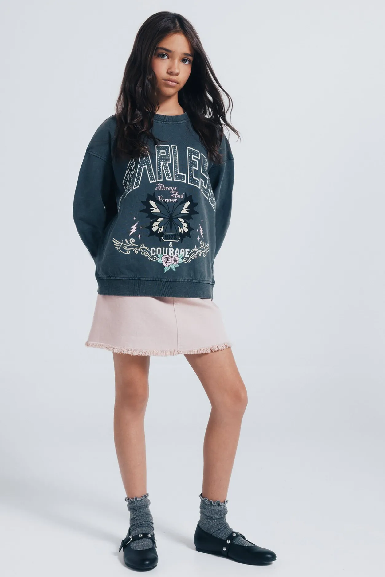 Springfield Kids Falda desflecada niña rosa Discount